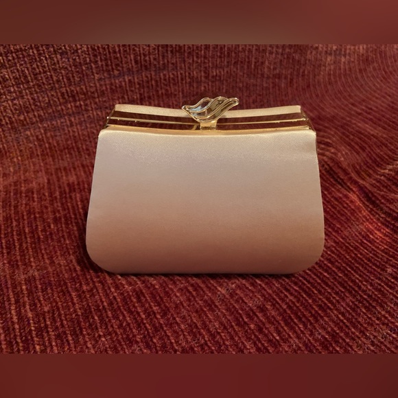Gold Satin Clutch - Picture 4 of 16